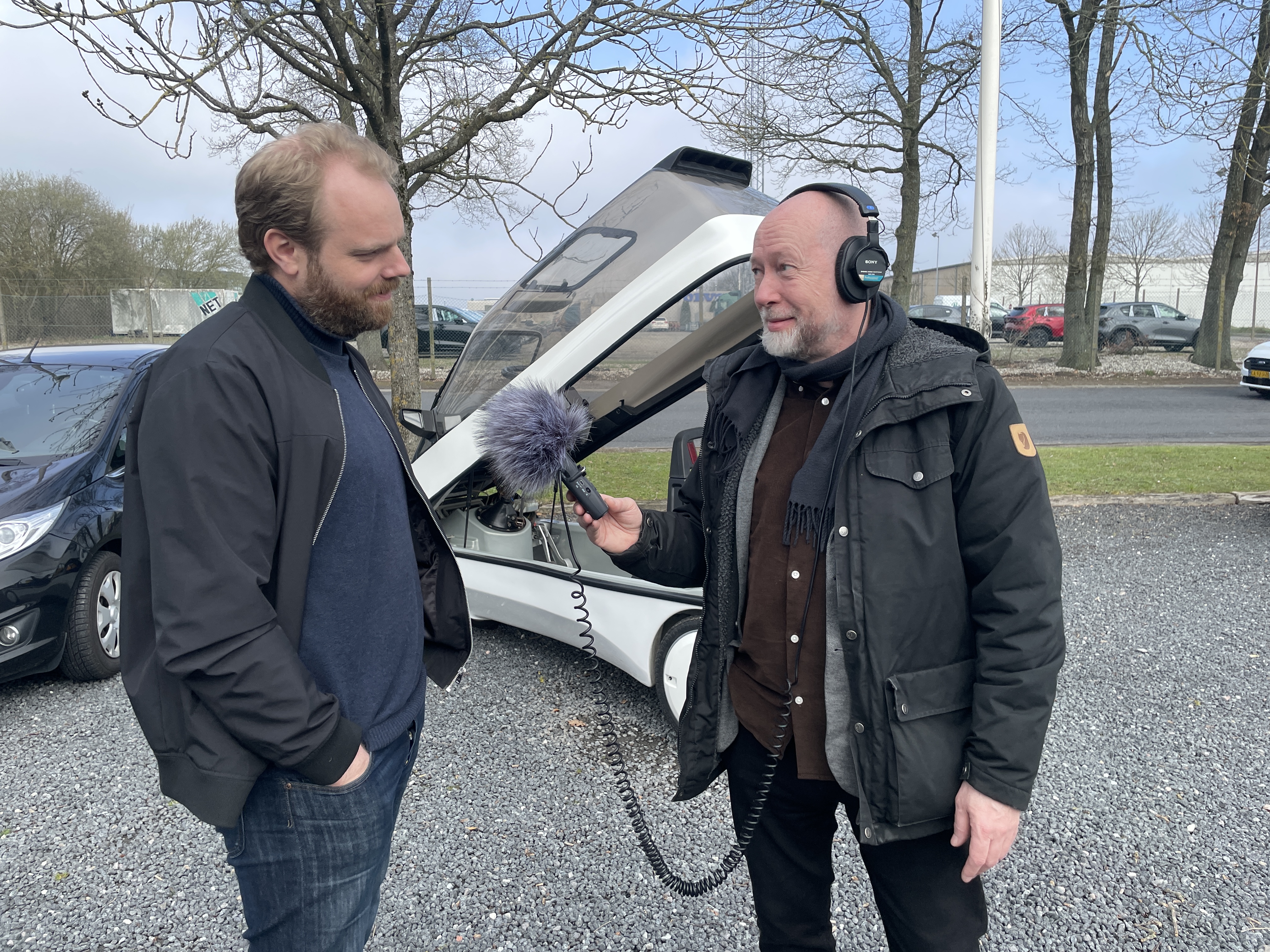 Mark Cowper Dyer og Jakob Purup er i gang med optagelserne