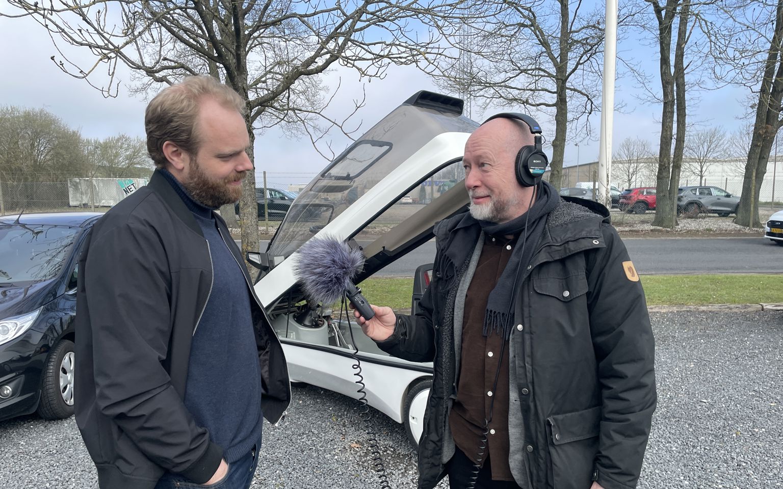 Mark Cowper Dyer og Jakob Purup er i gang med optagelserne