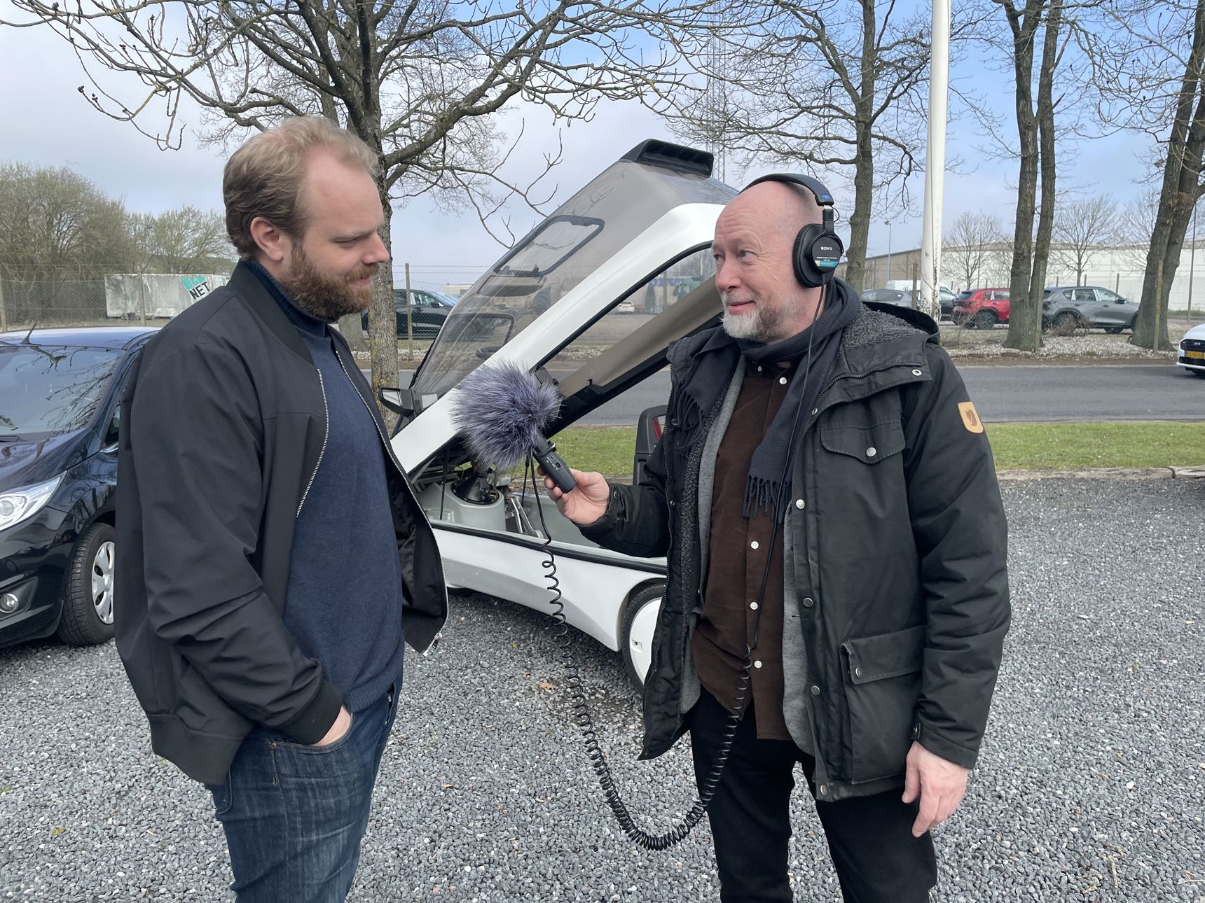 Mark Cowper Dyer og Jakob Purup er i gang med optagelserne