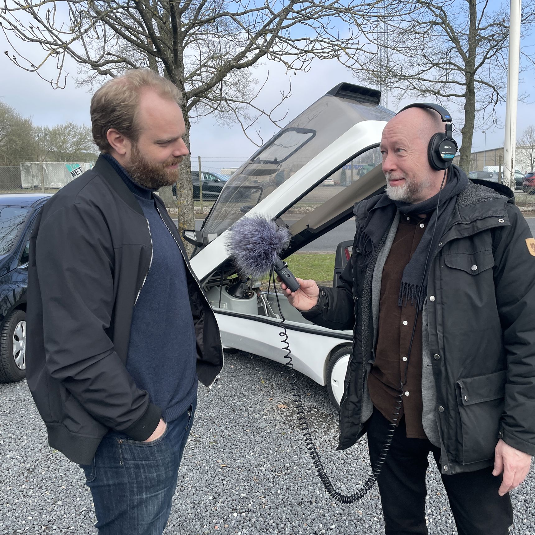 Mark Cowper Dyer og Jakob Purup er i gang med optagelserne