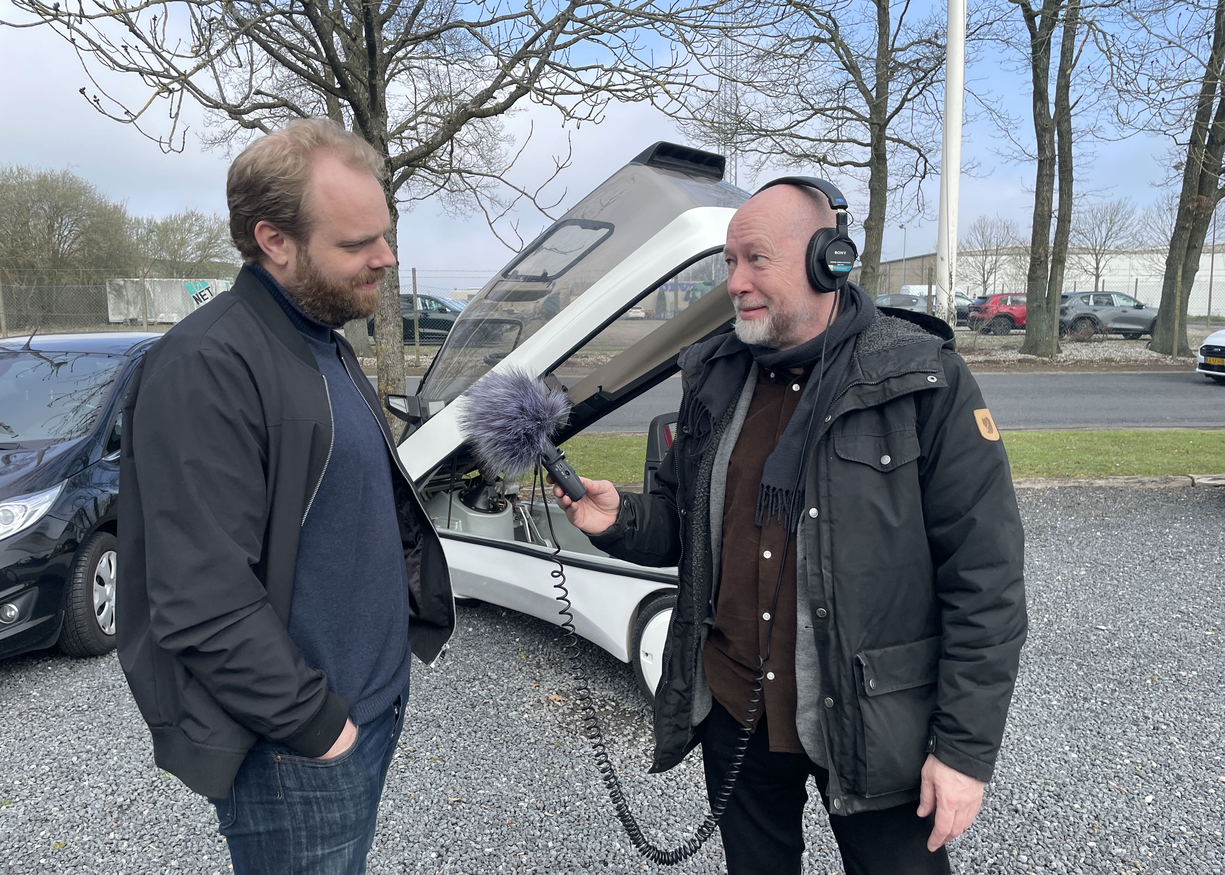 Mark Cowper Dyer og Jakob Purup er i gang med optagelserne