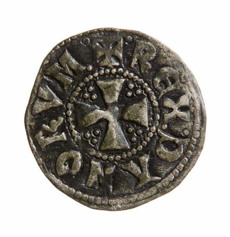 Bagsiden af Valdemar Sejrs mønt