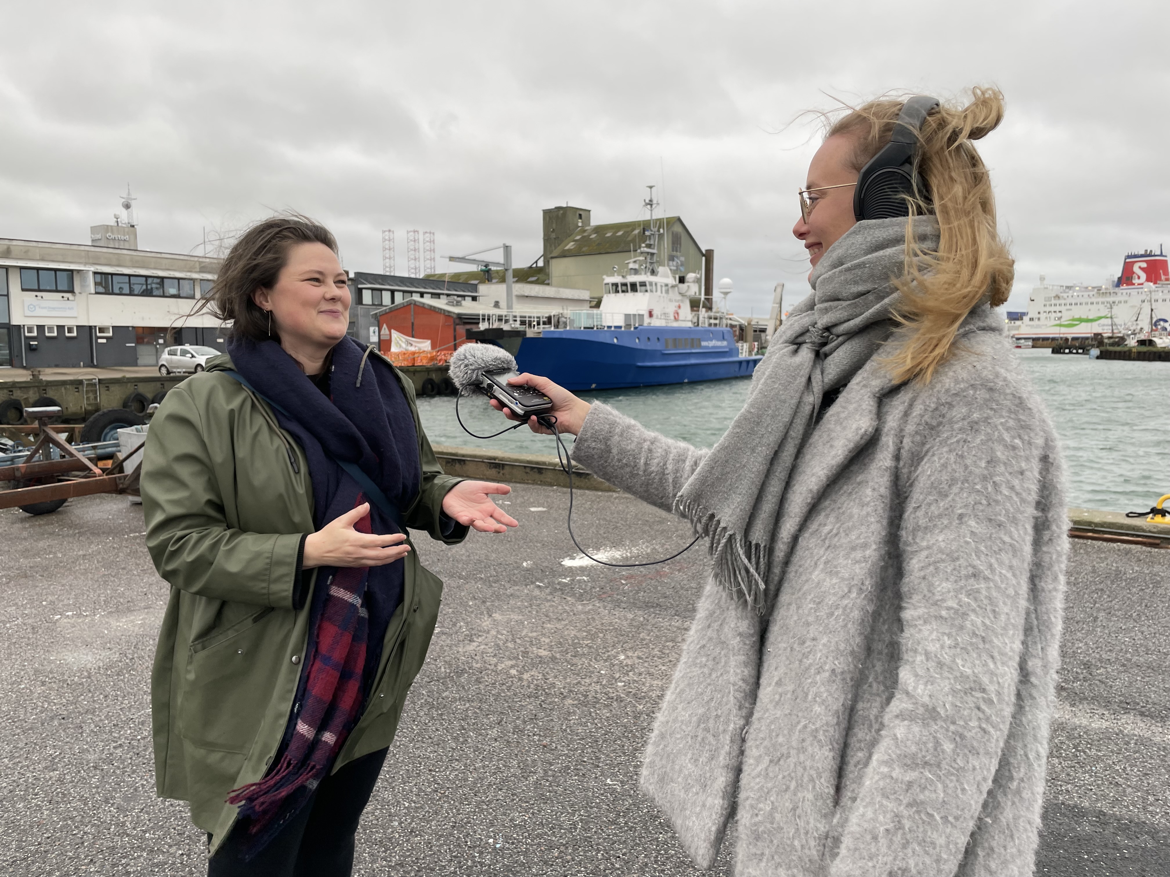 Journalist Lene Grønborg Poulsen og museumsinspektør Rikke Schøning.
