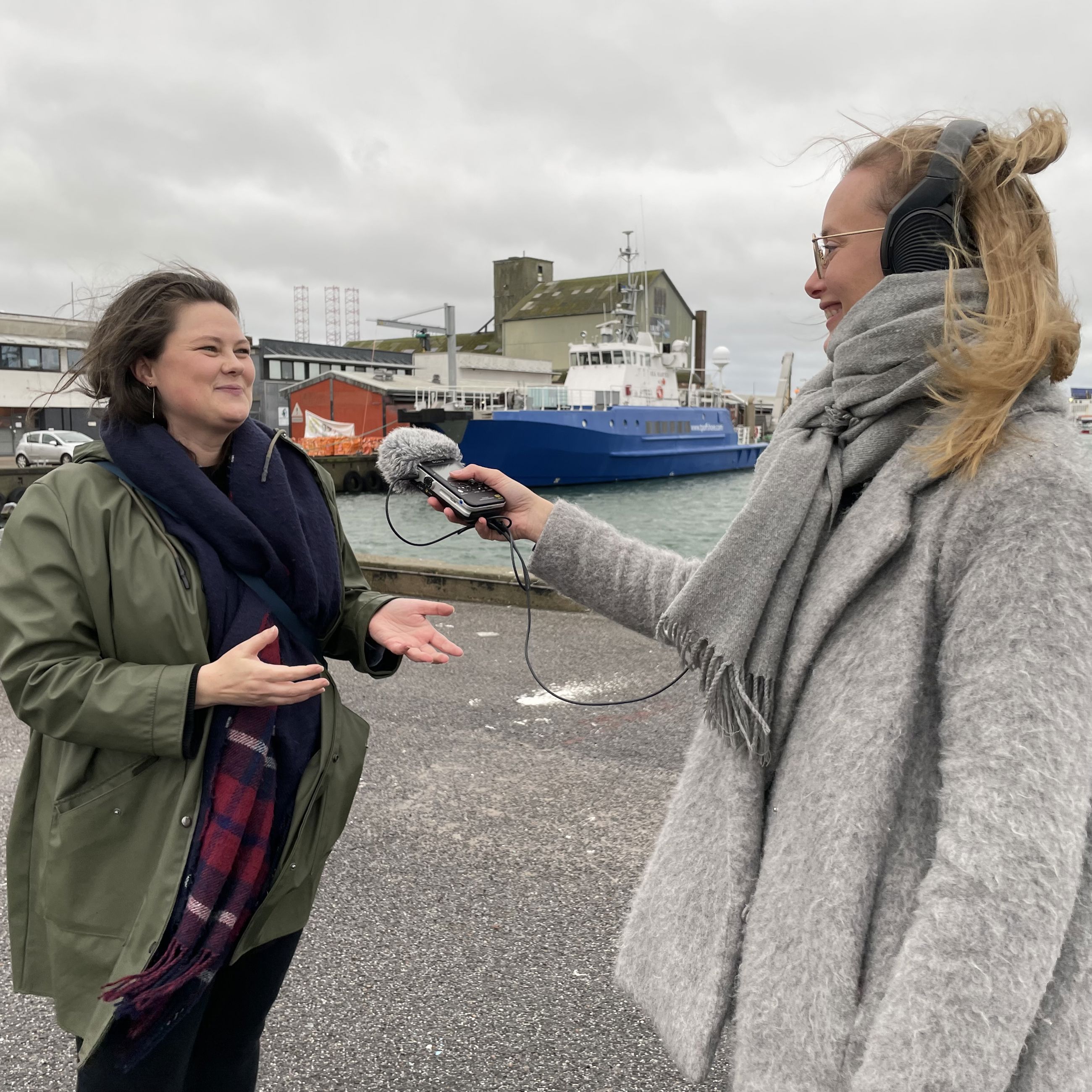 Journalist Lene Grønborg Poulsen og museumsinspektør Rikke Schøning.