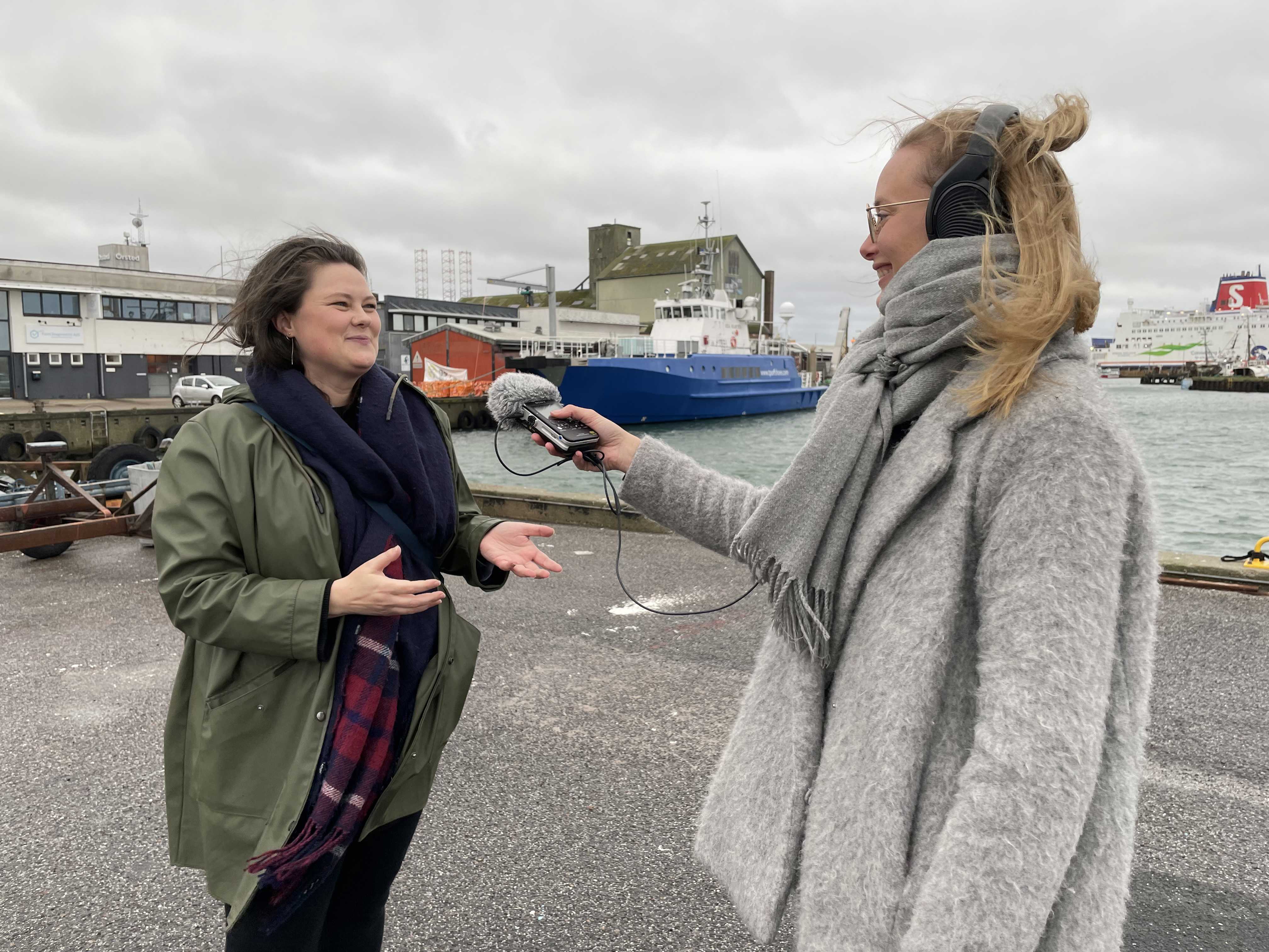 Journalist Lene Grønborg Poulsen og museumsinspektør Rikke Schøning.