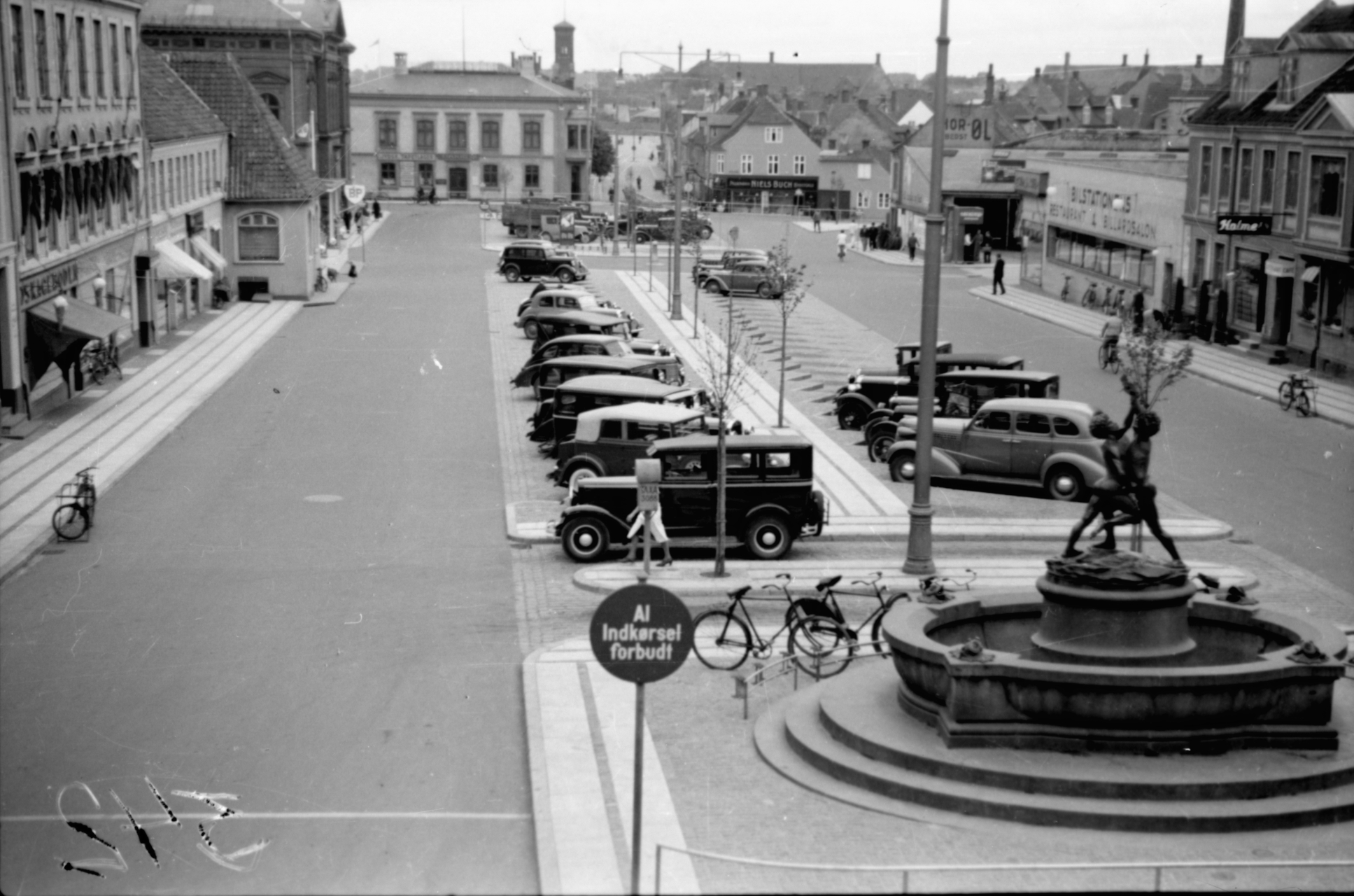 Frederiksplads i Randers i 1937