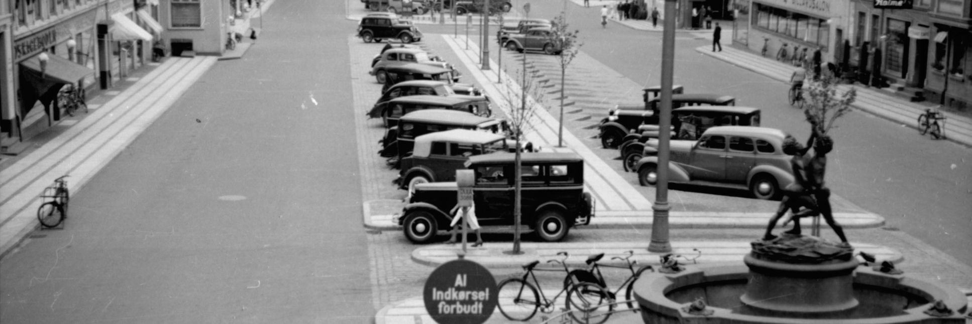 Frederiksplads i Randers i 1937