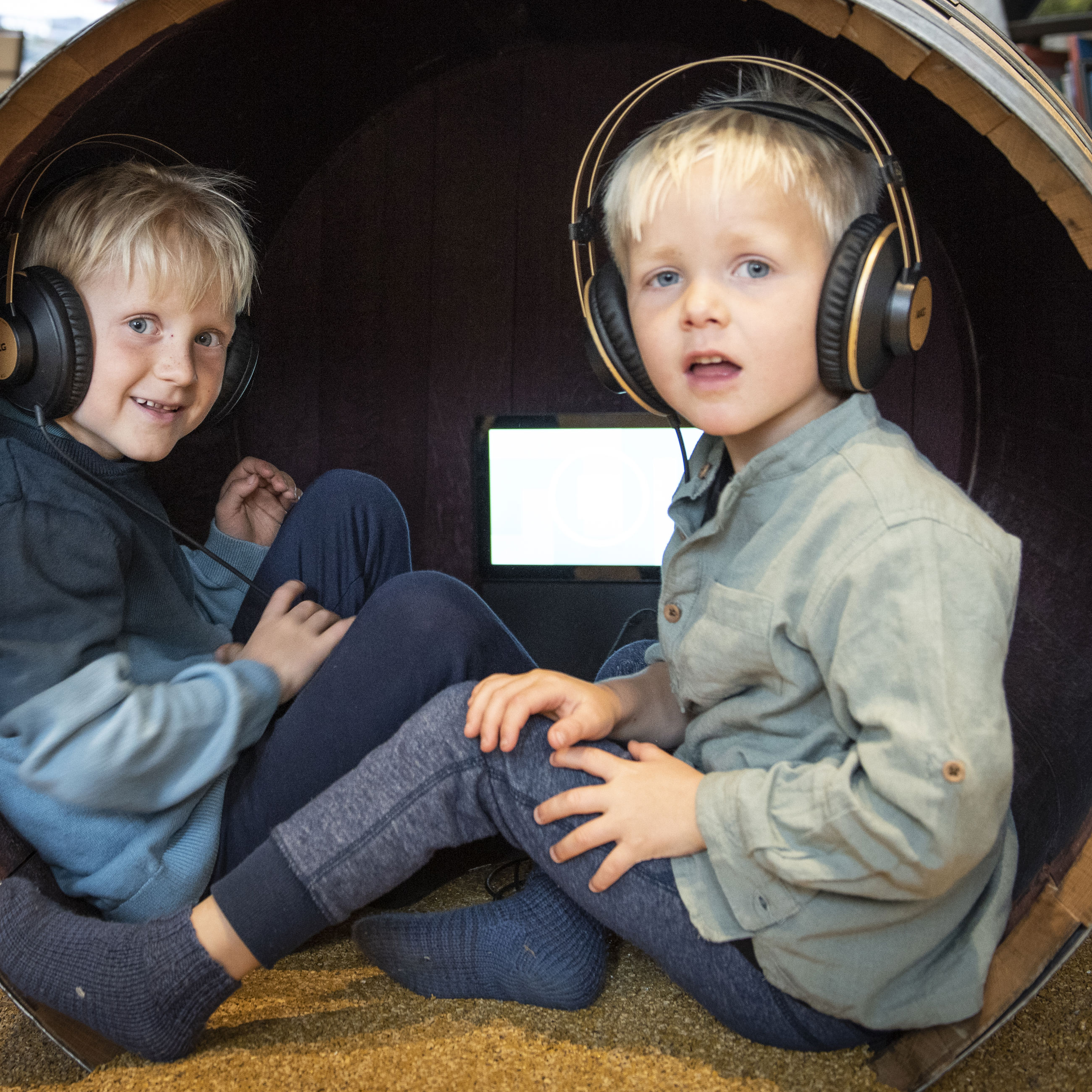 Korntønde hvori man kan lytte til en sød fortælling om gamle dage